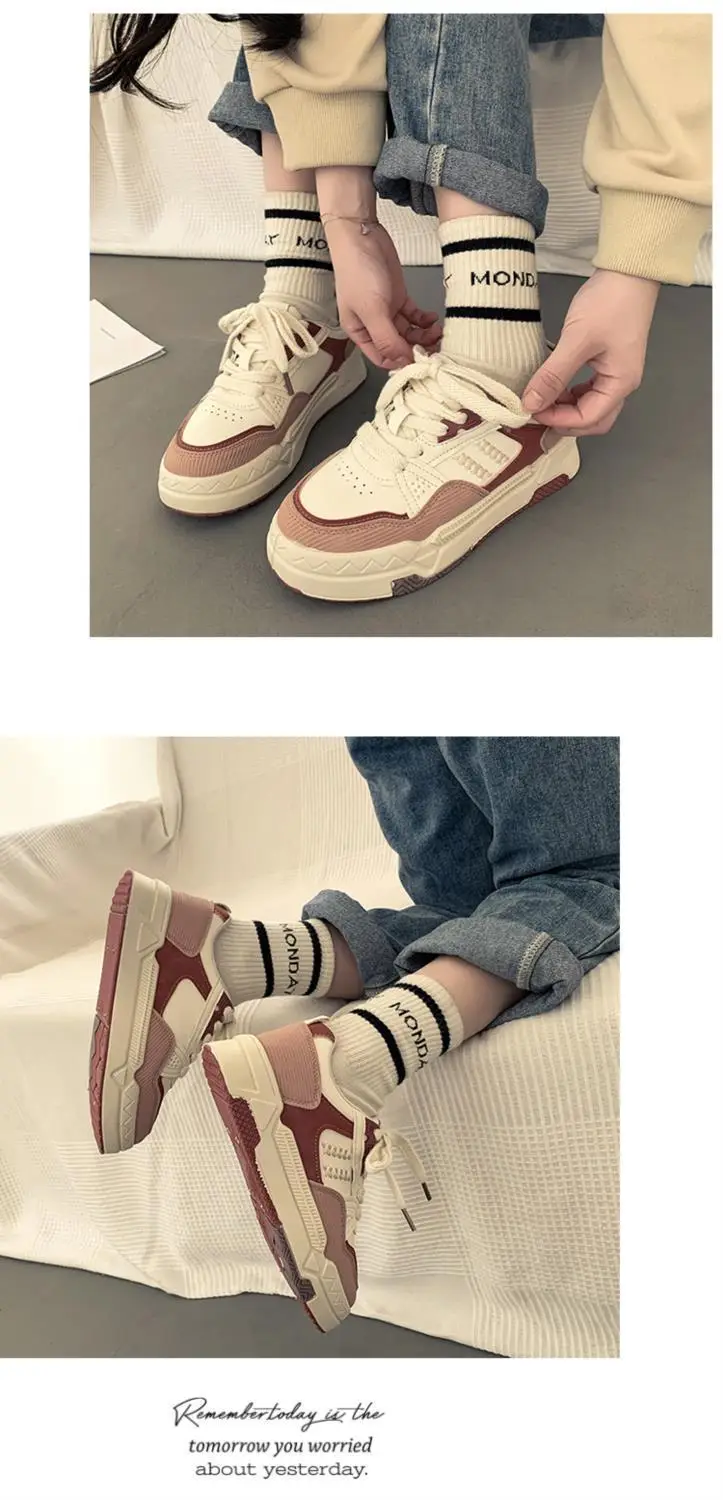 Women Wheat Ear Casual Sneakers 2025 Thick Soled — feature 11
