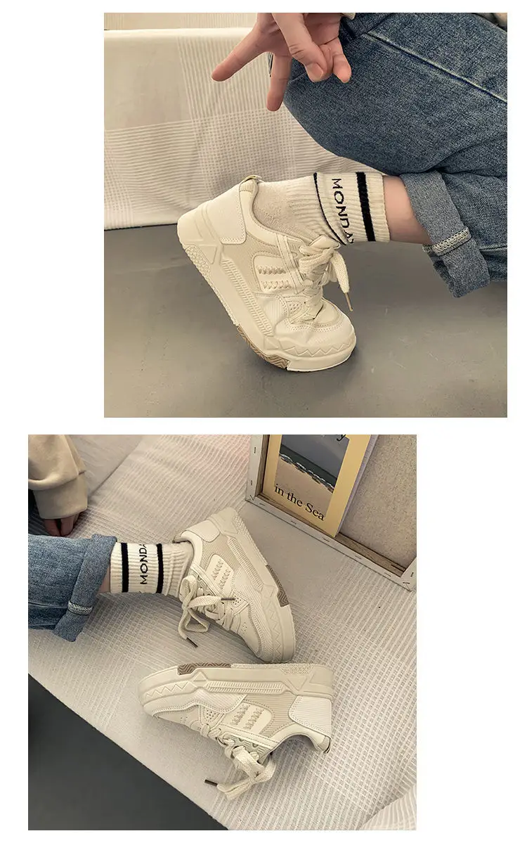 Women Wheat Ear Casual Sneakers 2025 Thick Soled — feature 9