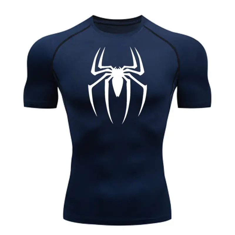 Men's White Spider Logo Long Sleeve T-Shirt - Image 4