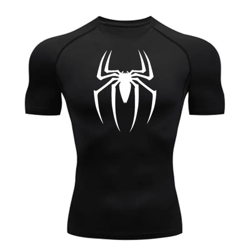 Men's White Spider Logo Long Sleeve T-Shirt - Image 5