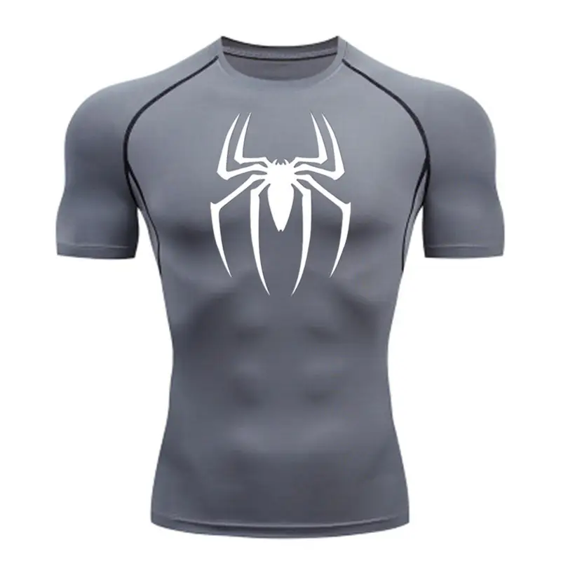 Men's White Spider Logo Long Sleeve T-Shirt - Image 7