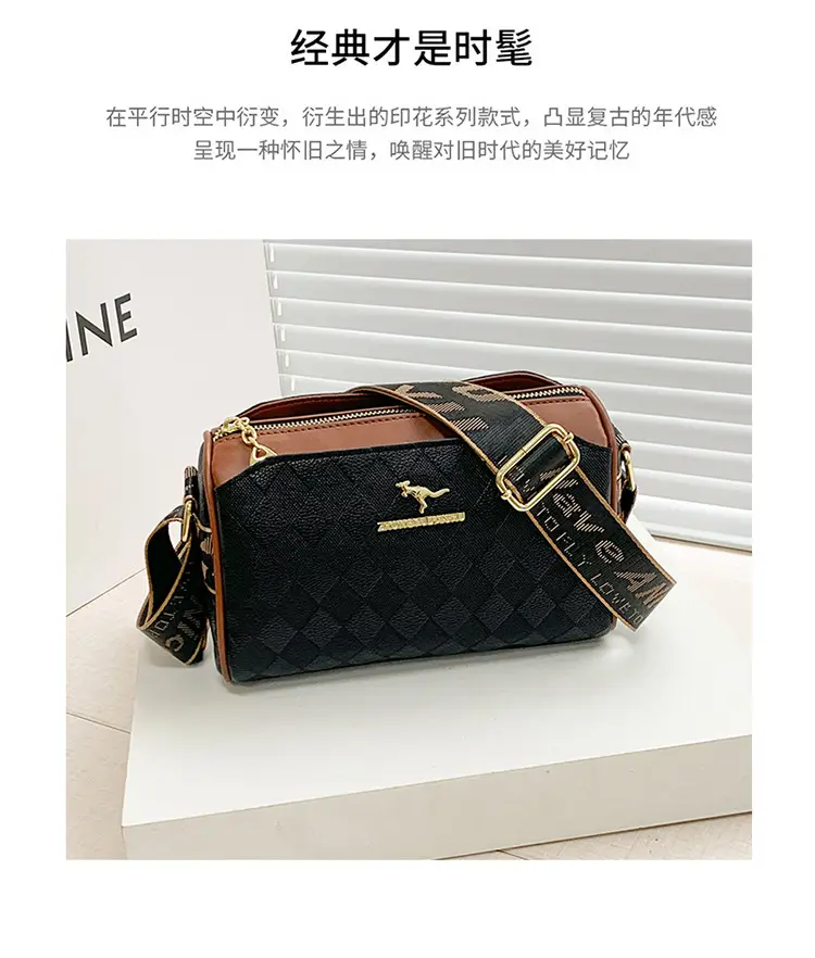 2023 New Style Black Quilted Shoulder Crossbody Bag — feature 3