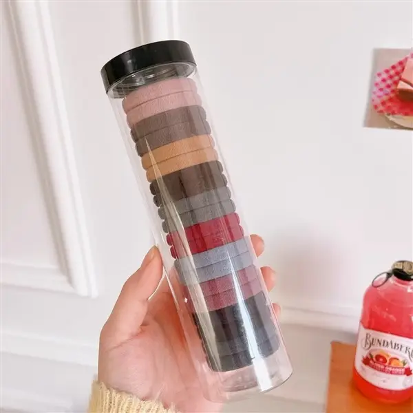 Canned Hair Ties Black High Elastic Rubber Band — feature 13