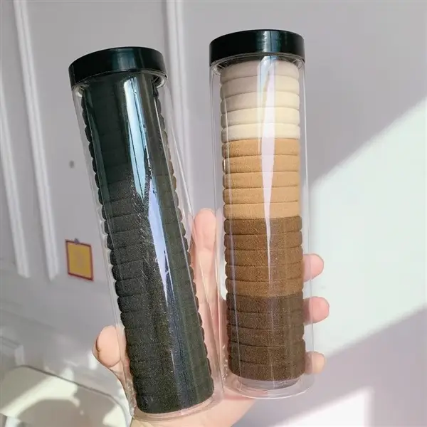 Canned Hair Ties Black High Elastic Rubber Band — feature 8