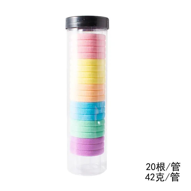 Canned Hair Ties Black High Elastic Rubber Band - Image 4