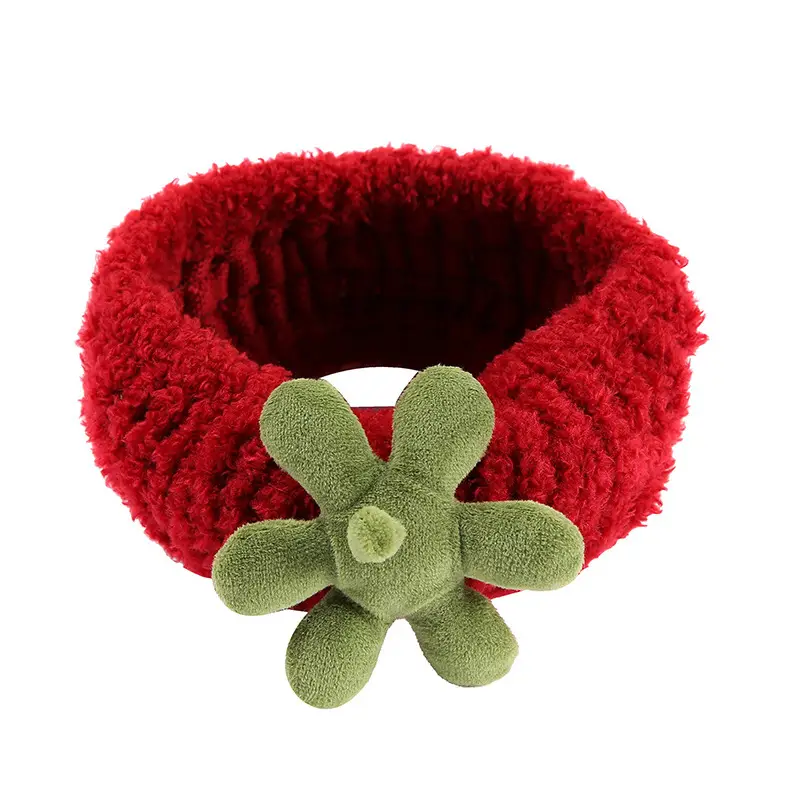 Red Fuzzy Anti-Cuff Hair Bands for Women - Image 11