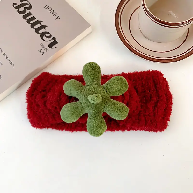 Red Fuzzy Anti-Cuff Hair Bands for Women — feature 6