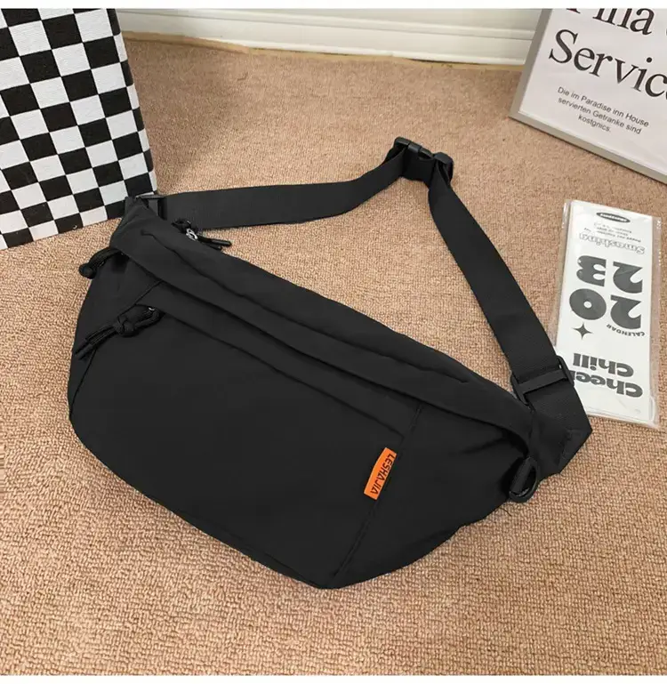 Men White Crossbody Bag 2023 Large Capacity Sports Riding Waist Bag — feature 28