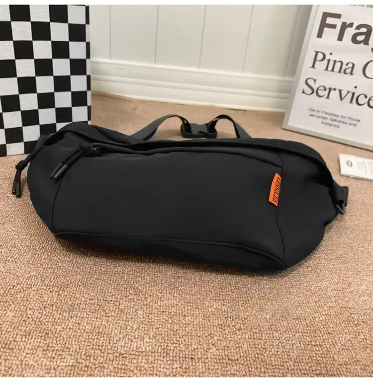 Men White Crossbody Bag 2023 Large Capacity Sports Riding Waist Bag — feature 33