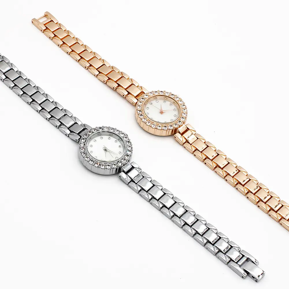 Women's Sparkly Crystal Bracelet Watch Silver White Dial — feature 10