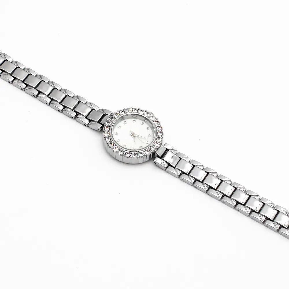 Women's Sparkly Crystal Bracelet Watch Silver White Dial — feature 11