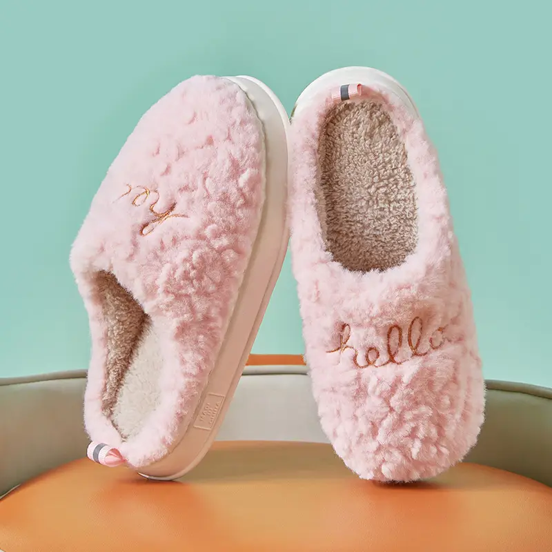 KK323hello embroidery-Crystal Pink