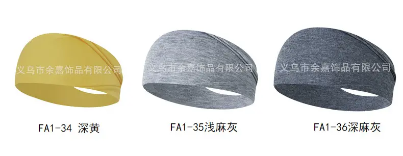 Purple Stretch Cotton Yoga Sweat Headband for Men Women — feature 25