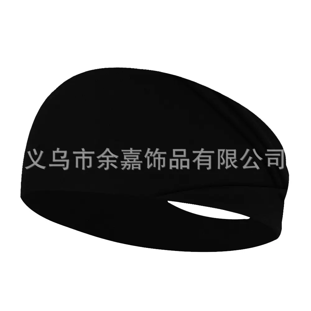 Purple Stretch Cotton Yoga Sweat Headband for Men Women