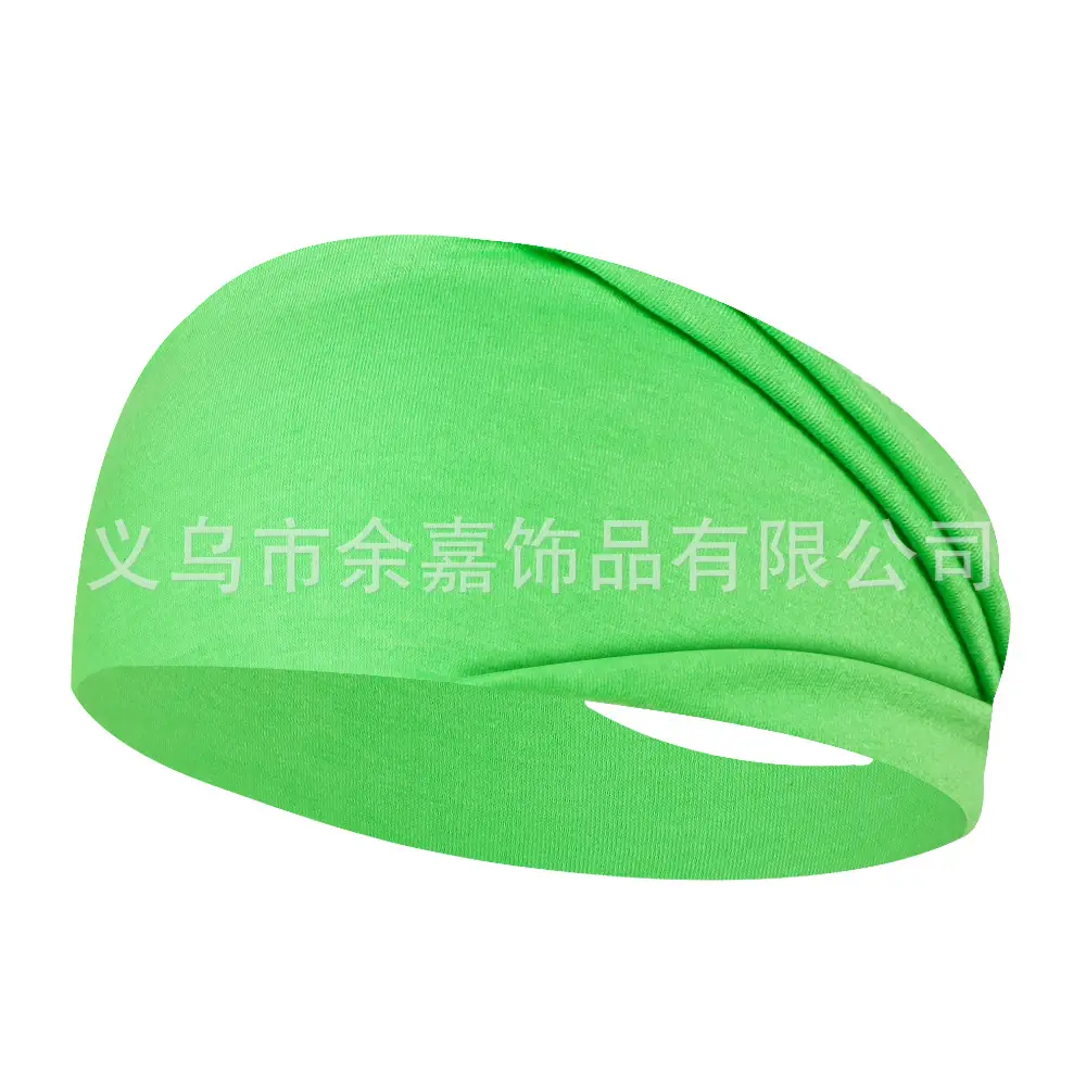 Purple Stretch Cotton Yoga Sweat Headband for Men Women - Image 10