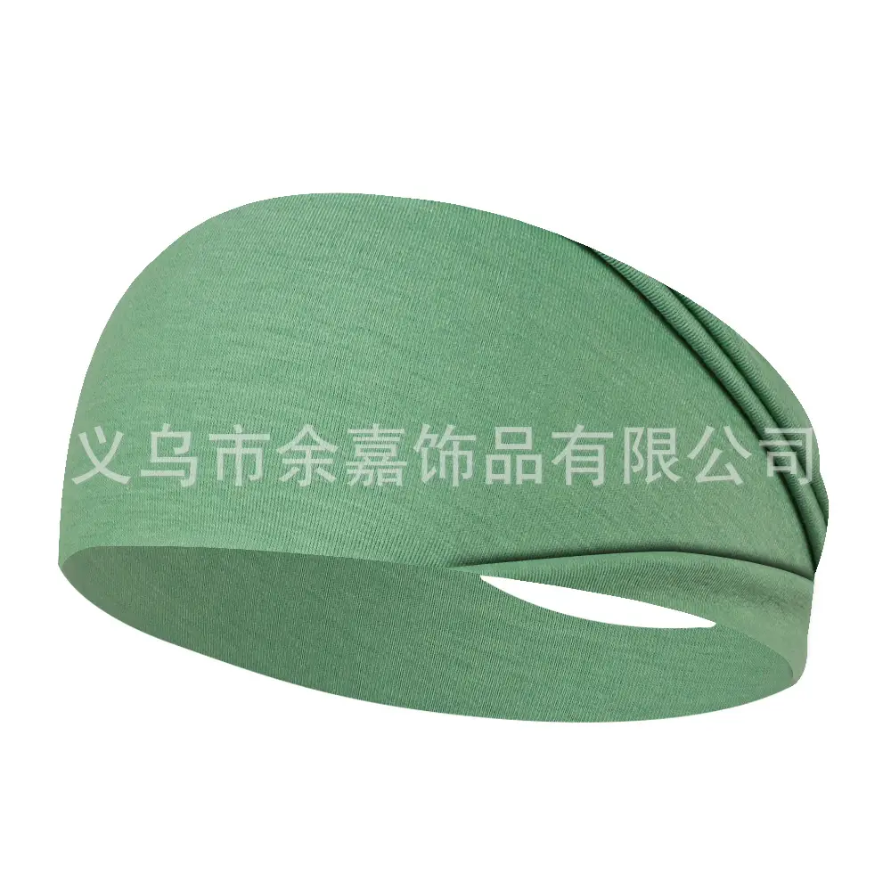 Purple Stretch Cotton Yoga Sweat Headband for Men Women - Image 12