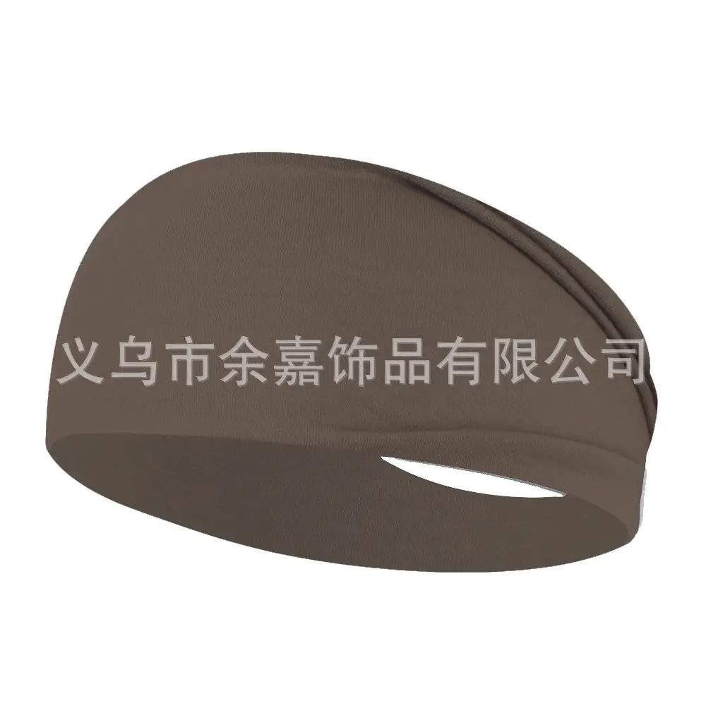 Purple Stretch Cotton Yoga Sweat Headband for Men Women - Image 14