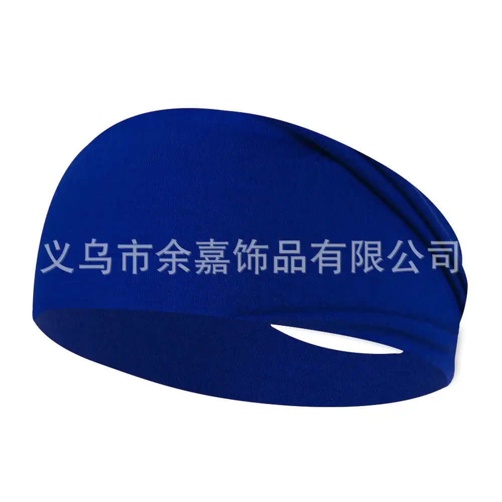Purple Stretch Cotton Yoga Sweat Headband for Men Women - Image 16