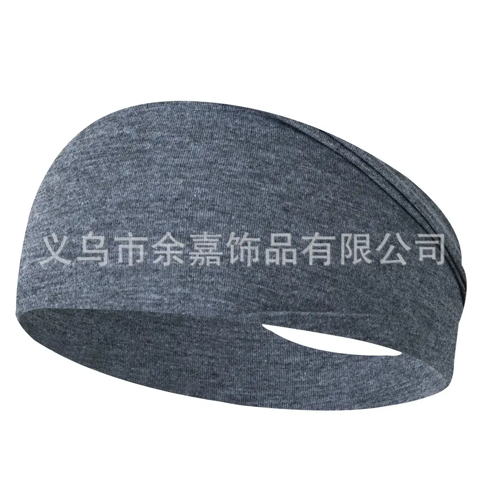 Purple Stretch Cotton Yoga Sweat Headband for Men Women - Image 36