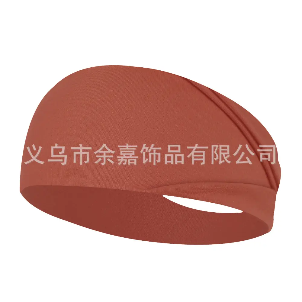 Purple Stretch Cotton Yoga Sweat Headband for Men Women - Image 40