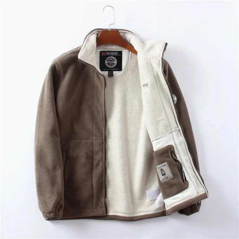 Norwegian Orders! Outdoor Velvet Thickeneded Double-Sided Polar Fleece Jacket Winter Windproof and Coldproof Warm Style