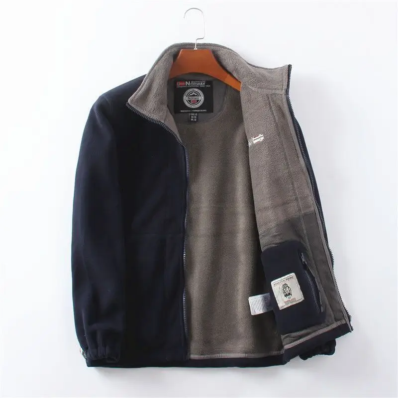 Norwegian Orders! Outdoor Velvet Thickeneded Double-Sided Polar Fleece Jacket Winter Windproof and Coldproof Warm Style