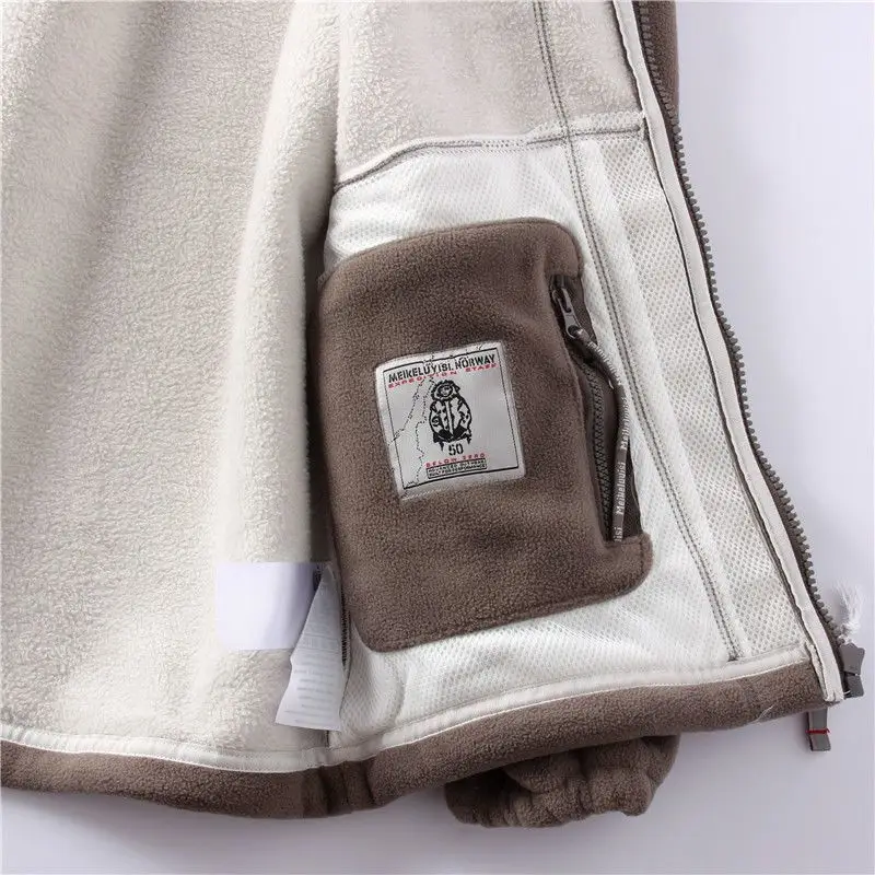 Norwegian Orders! Outdoor Velvet Thickeneded Double-Sided Polar Fleece Jacket Winter Windproof and Coldproof Warm Style — feature 3