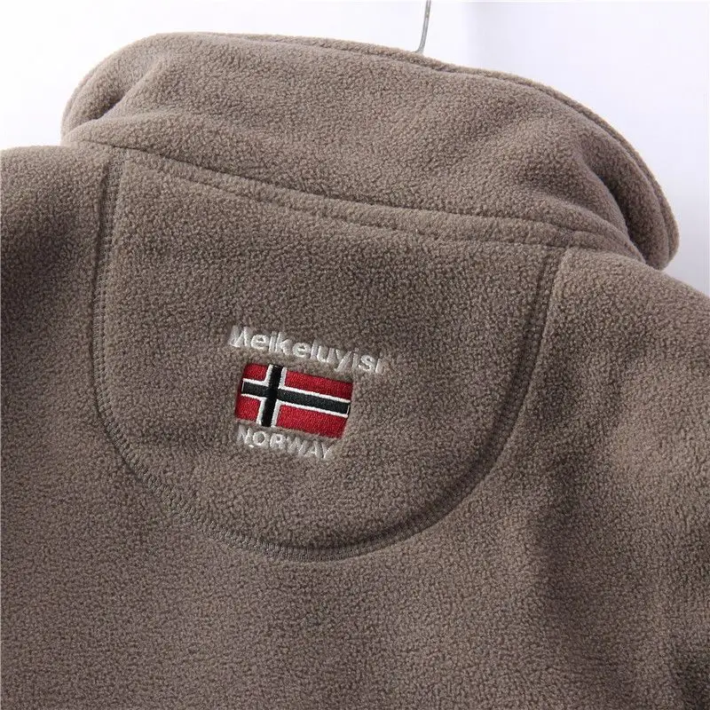 Norwegian Orders! Outdoor Velvet Thickeneded Double-Sided Polar Fleece Jacket Winter Windproof and Coldproof Warm Style — feature 7