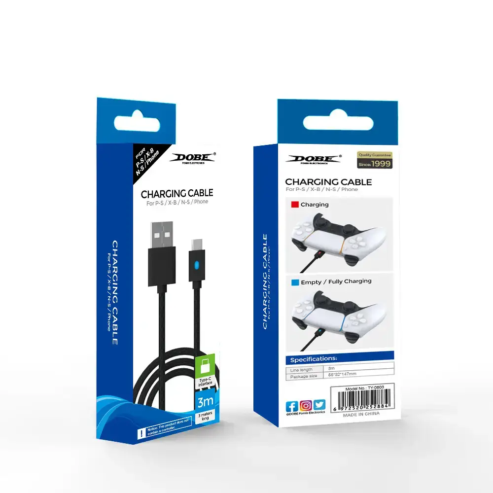 PS5 USB Charging Cable with Indicator Light 3m - Image 6