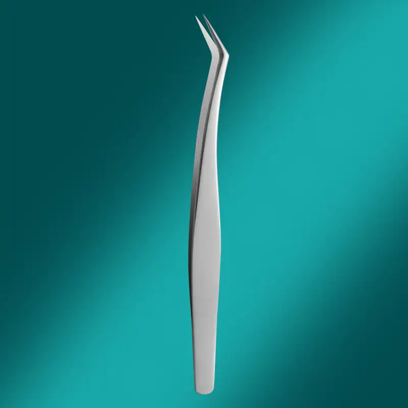 Gold Feather Grafting False Eyelashes Tweezers - Image 3