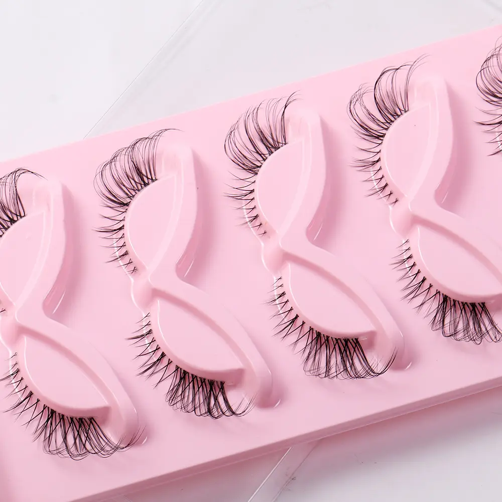Pink Cross-Border False Eyelashes 5 Pairs Wholesale - Image 10
