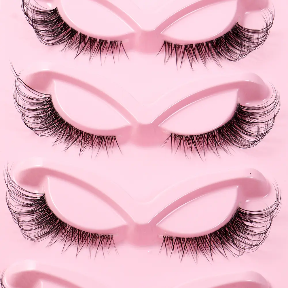 Pink Cross-Border False Eyelashes 5 Pairs Wholesale - Image 11