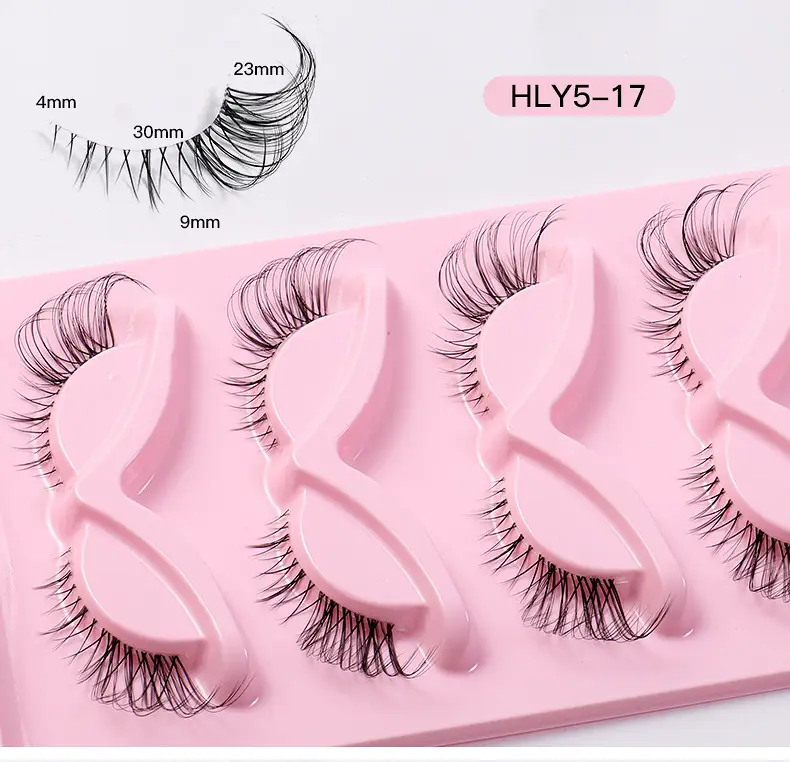 Pink Cross-Border False Eyelashes 5 Pairs Wholesale — feature 7