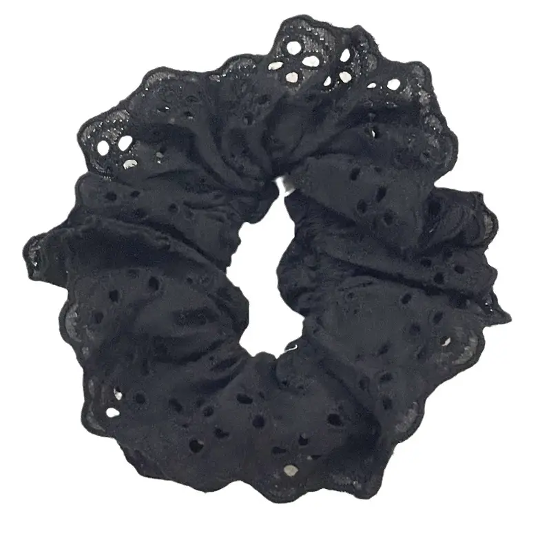 French Lace Hair Ring with Hollow Pattern & Color Options - Image 8