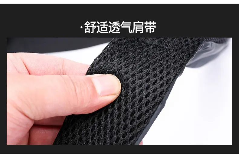 Men's Casual Messenger Bag Black Shoulder Bag — feature 8