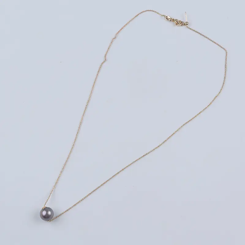Natural Freshwater Pearl Pendant Necklace with Strong Light - Image 5