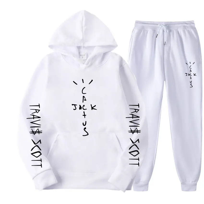 Men's Blue Travis Scott Hoodie Pants Set 230g - Image 28