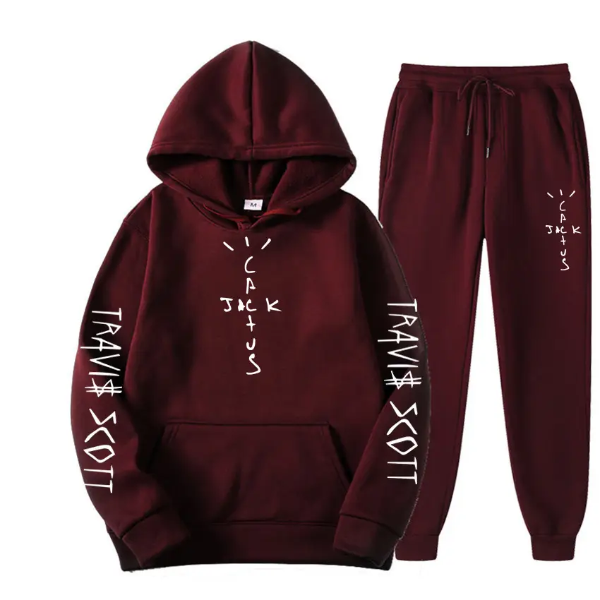 Men's Blue Travis Scott Hoodie Pants Set 230g - Image 13