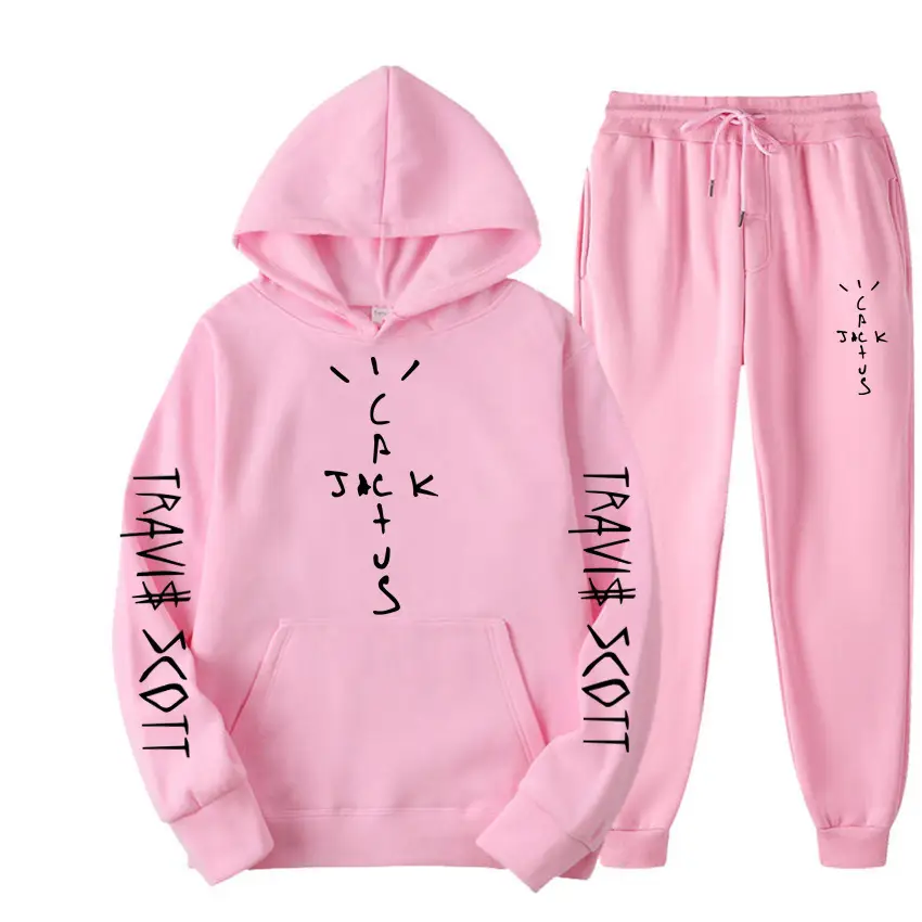 Men's Blue Travis Scott Hoodie Pants Set 230g - Image 17