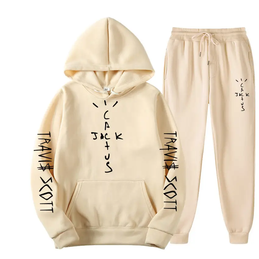 Men's Blue Travis Scott Hoodie Pants Set 230g - Image 18