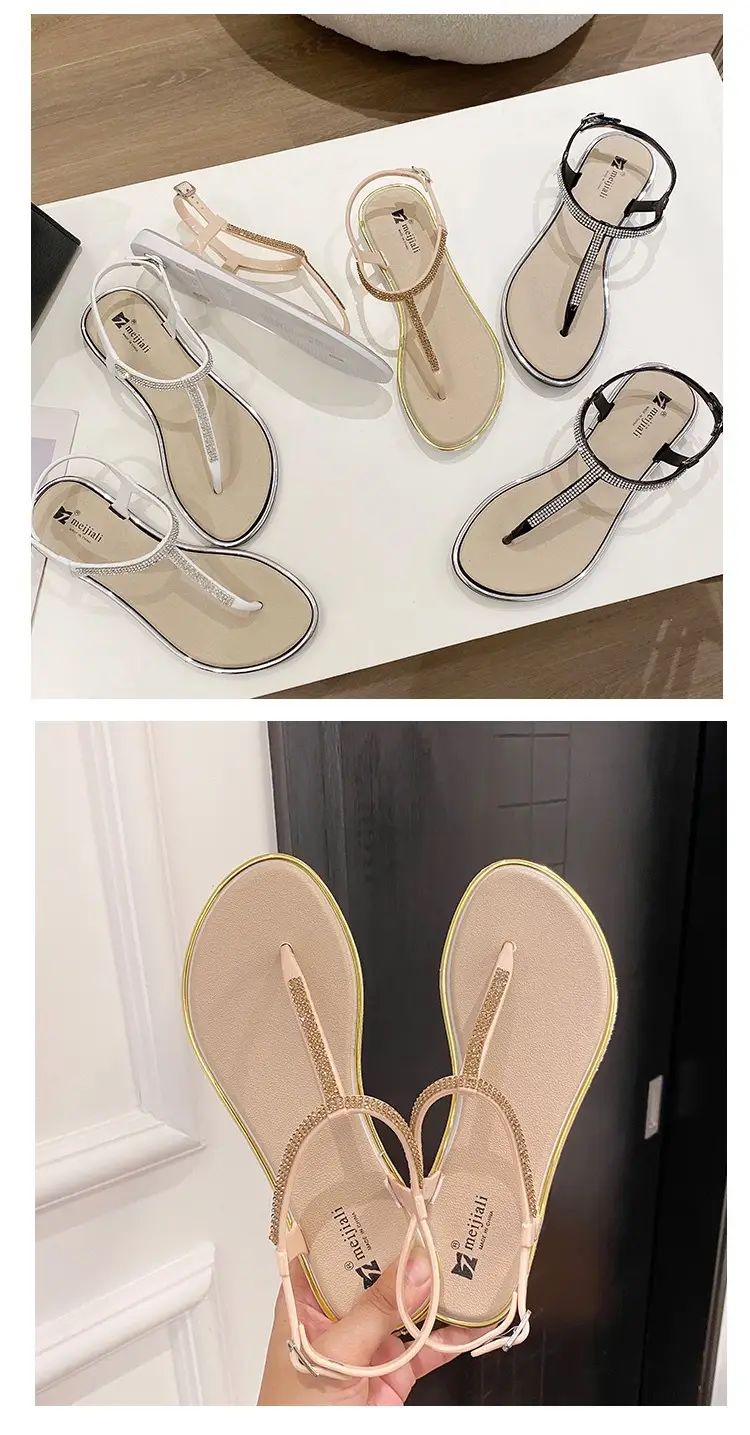 Women Cross-Brand Beige Flat Sandals Summer — feature 11
