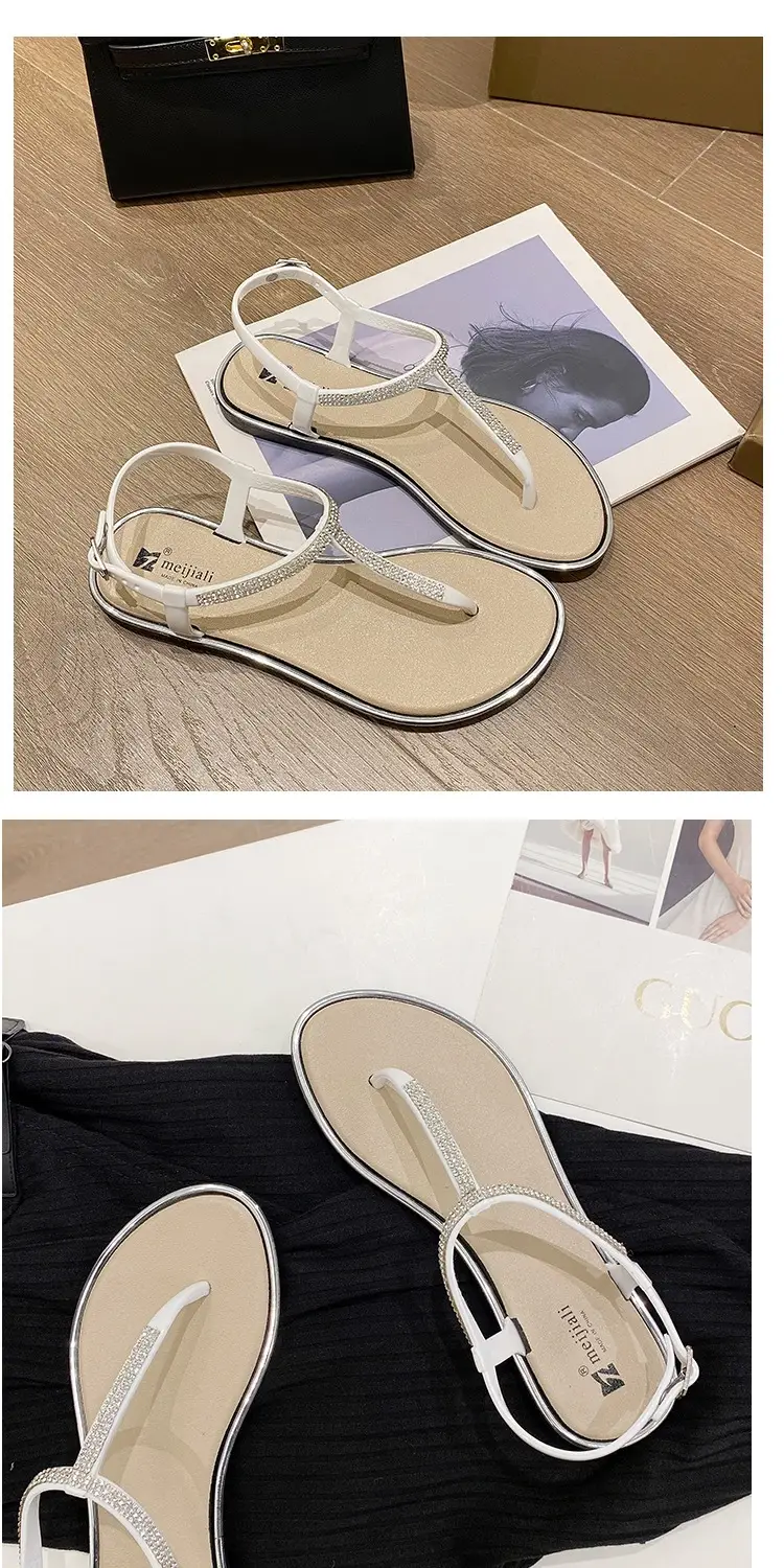 Women Cross-Brand Beige Flat Sandals Summer — feature 13