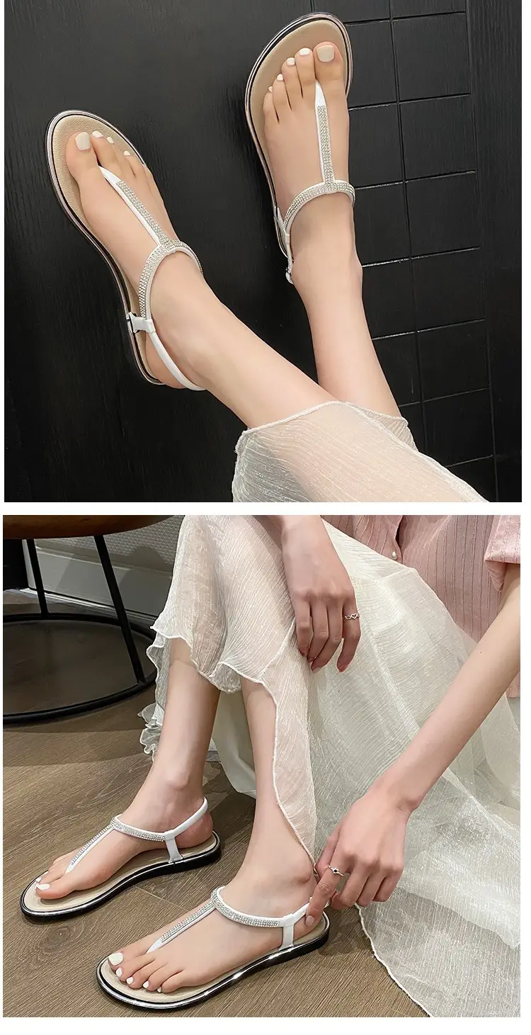 Women Cross-Brand Beige Flat Sandals Summer — feature 3
