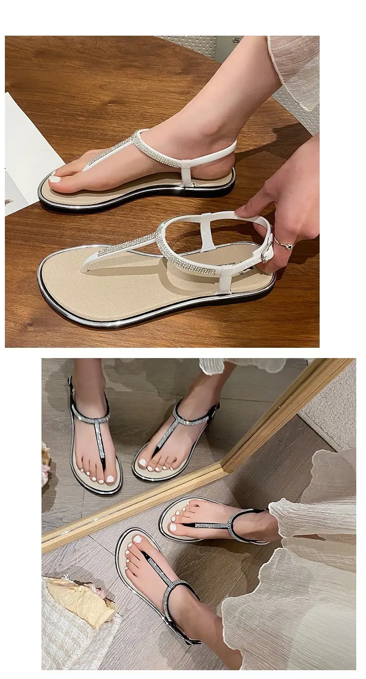Women Cross-Brand Beige Flat Sandals Summer — feature 8