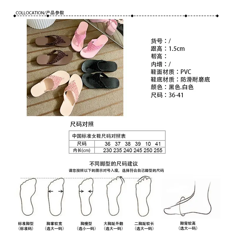 Pink Rose Wedge Flip Flops for Women — feature 2