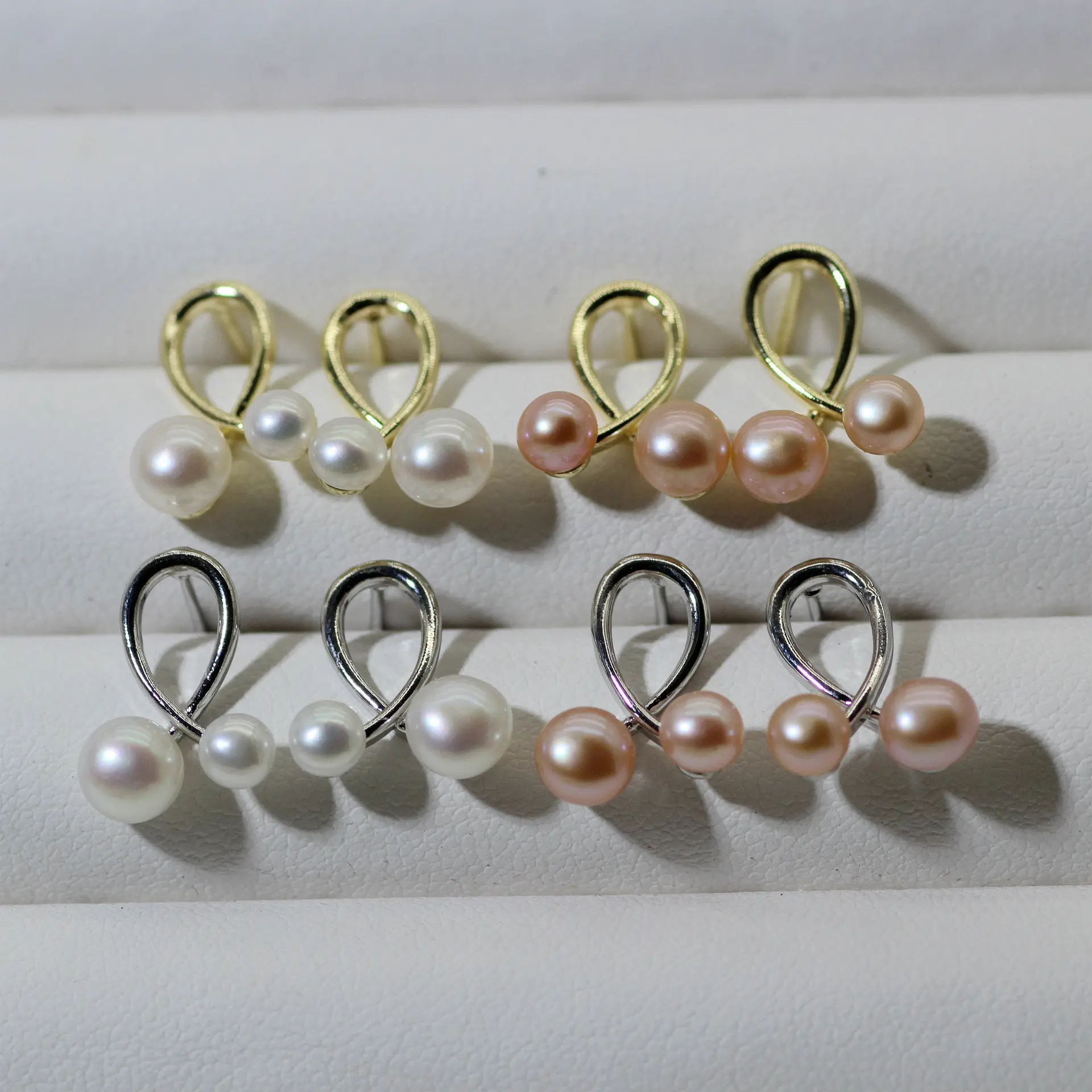 S925 Silver Pearl Earrings Light Board Size — feature 11