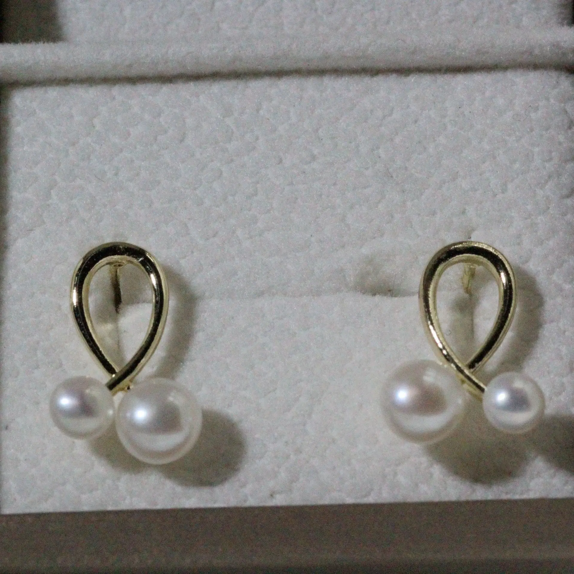 S925 Silver Pearl Earrings Light Board Size — feature 12
