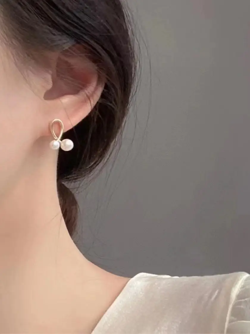 S925 Silver Pearl Earrings Light Board Size — feature 17