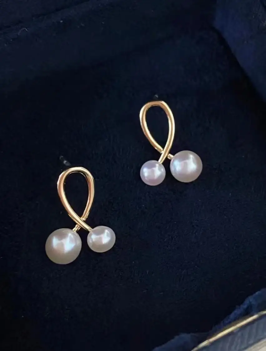 S925 Silver Pearl Earrings Light Board Size — feature 19