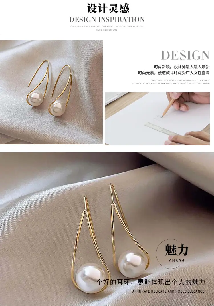 Pearl Earrings with Hook for Women Elegant Luxury — feature 15